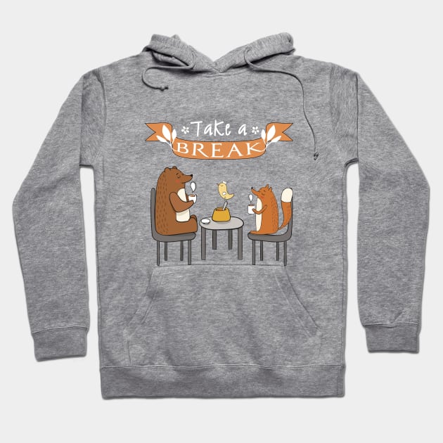 Cute autumn animals Hoodie by ArtStyleAlice